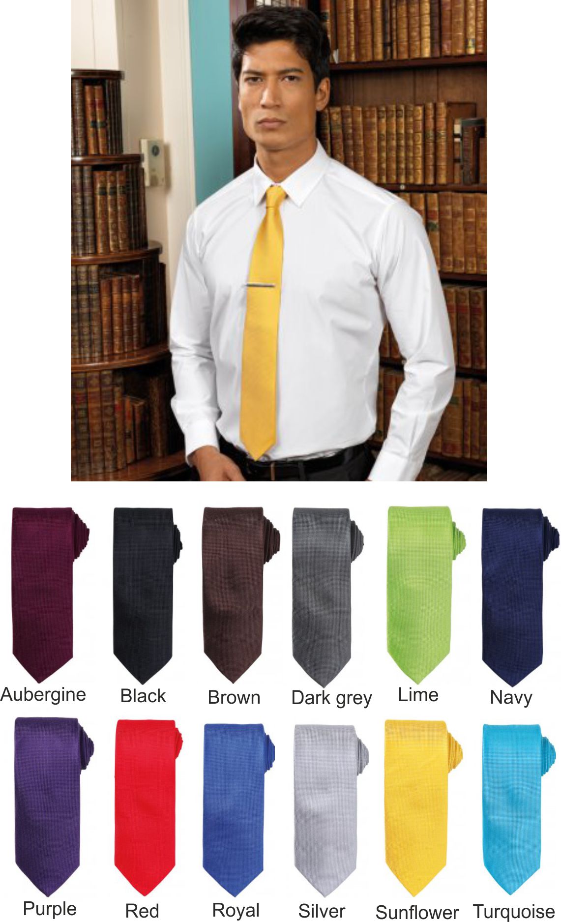 Premier PR780 Micro Waffle Tie  Premier PR780 Micro Waffle Tie